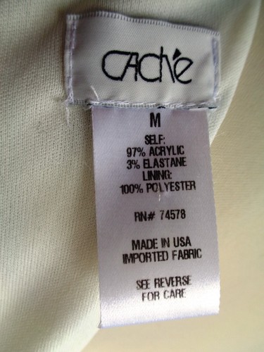 CACHE Ivory Black Jumper Dress Size 8 approx - Picture 19 of 20