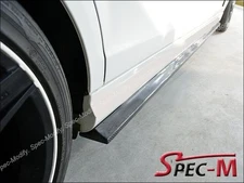 CARBON FIBER EXTENSION SIDE SKIRTS FOR 08-14 MERCEDES BENZ W204 C63 AMG