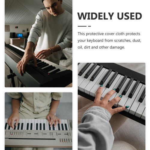 Elektronisches Klavier Staubdichte Abdeckung Keyboard Faltbar Stoff Elektrisch - Bild 8 von 12
