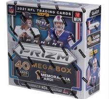 2021 Panini Prizm NFL Factory Sealed Mega Box-Fanatics Exclusive