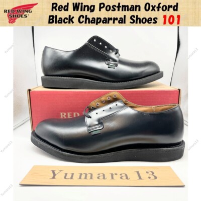 Red Wing Postman Oxford Black Chaparral Shoes 101 Size Men's
