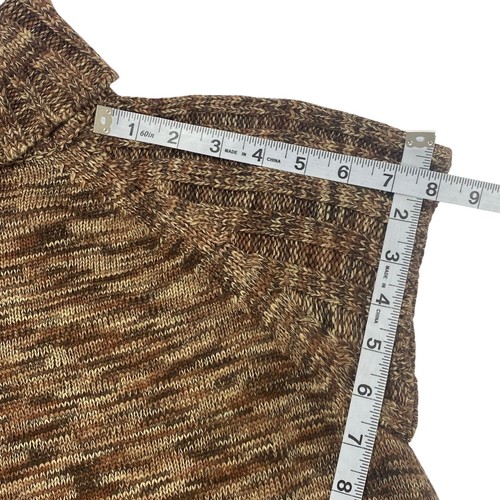 Calvin Klein Womens Swing Sweater Dress | Large | Brown | Turtleneck - Picture 7 of 9