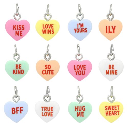 Conversation Hearts Charm Mix by Bead Landing™ 12pc