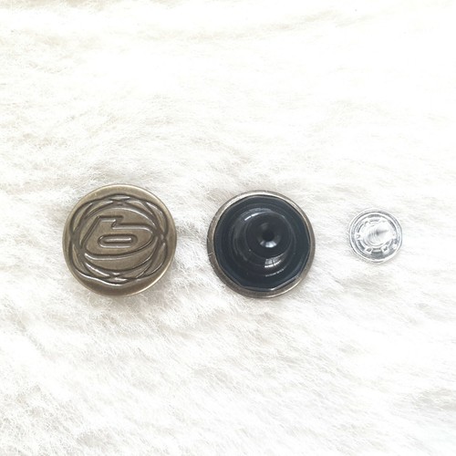 5 x 17mm Hammer On Denim Jacket Replacement Jeans Buttons Repair Studs Gun Metal - Picture 36 of 39