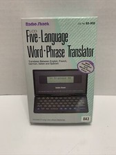 Radio Shack LCD 5 Language Word Phrase Translator
