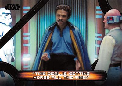 Star Wars Galactic Files (2018) QUOTES Insert Card MQ-4 / LANDO CALRISSIAN
