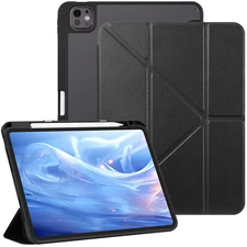 Hybrid Slim Case for iPad Pro 11-inch M4 (2024) Slim Fit Multi-Angle Stand Cover