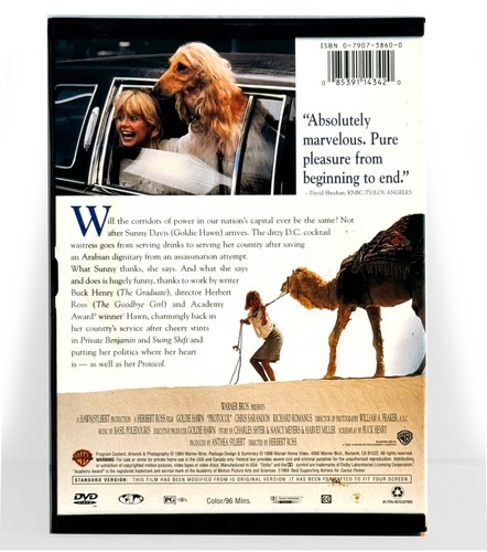 Protocol (DVD, 1984, Full Screen) Like New !   Goldie Hawn   Chris Sarandon - Imagen 2 de 3
