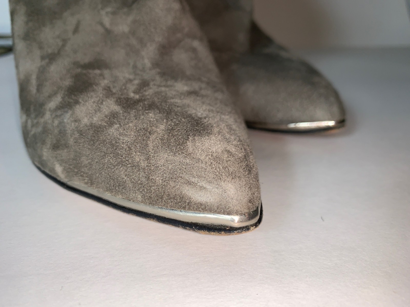 Iro gris gris gris Antideslizante en alto delgado de cuero de gamuza tacón Puntera En Punta Botines Talla 38 b17189 Iro gris gris gris Antideslizante en alto delgado de cuero de gamuza tacón Puntera En Punta Botines Talla 38 b17189