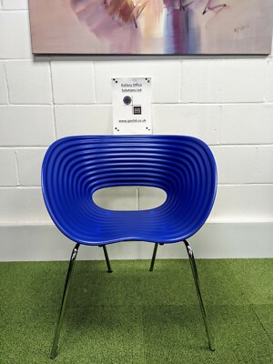 Vitra Tom Vac Plastic Shell Chair By Ron Arad | Blue