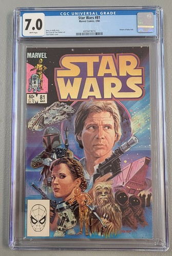 Marvel Comics ~ Star Wars #81 (1984) ~ CGC 7.0 ~ Return of Boba Fett ~ Direct  - Picture 1 of 3