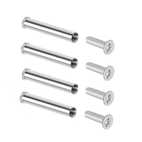 Set of 4 Flat Head Long Screws for 25mm Thickness Computer Fan Replacement Scre - Afbeelding 4 van 10