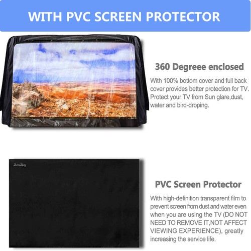 Cubierta de TV 40""-65"" Patio al aire libre Pantalla LCD plana Protector de televisión resistente a la intemperie - Imagen 2 de 24