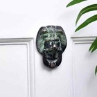 Brass Lion Head Door Knocker Ring Handmade Animal Front Doorbell 3.5 Inches