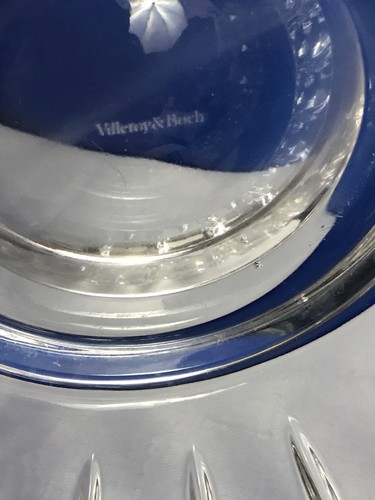 Villeroy Boch Tondo 9" Servierschale Rund Klarer Teller aus feinem Bleikristall - Bild 4 von 6