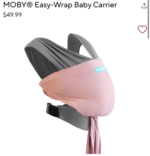 Moby Wrap Easy Wrap Baby Infant Toddler Carrier Dusty Rose - Picture 7 of 7