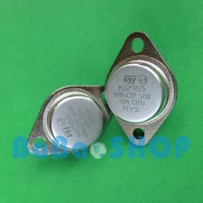 2pairs ( 2N3055 + MJ2955 ) + silicone pad NPN PNP Power Transistors TO-3 ST