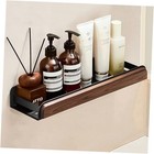Bathroom Black Floating Shelves, 16inch Wall Mounted Storage Shelf, Metal 