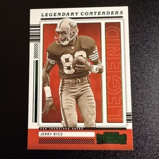 2021 Panini Contenders Legendary #LGD-JRI Jerry Rice - San Francisco 49ers