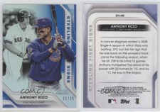 2020 Bowman Sterling First Signs Blue Refractor /25 Anthony Rizzo #SFS-ARI