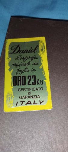 Serigrafia Su Foglia Creazioni Daniel D'Oro 23 Kt - Cornice 15×15 - Foto 4 di 4