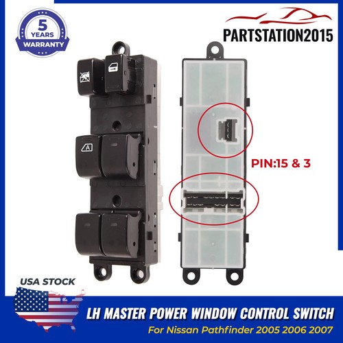 Door Window Switch Assembly-Power Window Main For Nissan Pathfinder 2005-2007 - 第 1/9 張圖片