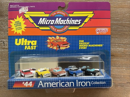 Vintage 1989 Galoob Micro Machines 6400 #44 American Iron Ultra Fast MIP