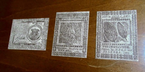 REVOLUTIONARY WAR MONEY FACSIMILE NOTES-10 Assorted Bills - Picture 3 of 14