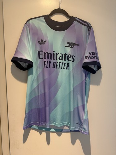 Arsenal FC Third Soccer Jersey Shirt NWT Adidas 24/25 IZ0144 Odegaard #8 Medium - Picture 2 of 8