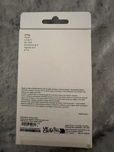 Apple AirTag 4 Pack Tracker Key Finder Wallet Bag Car Bike iPhone Original - 第 2/2 張圖片