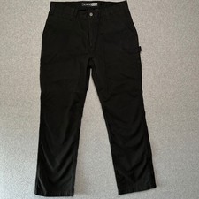 Carhartt Mens Relaxed Fit Twill Utility Work Pants Black B324-BLK 36x32 NWT