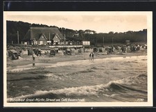 Ansichtskarte Graal / Ostseebad, Strand am Cafe Bauernhaus 