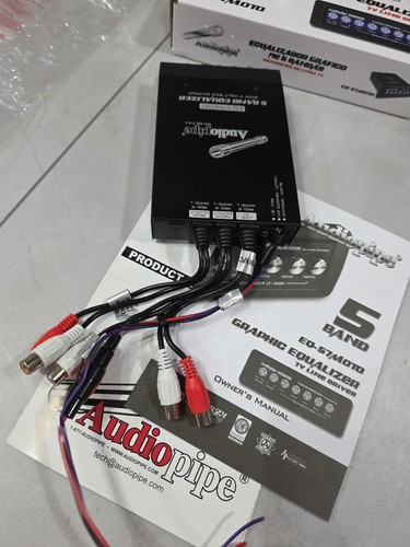 Audiopipe 5 Band Graphic Equalizer mit 7 V Line Driver (EQ-57MOTO) - Bild 7 von 10