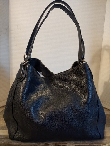 Coach Edie 31 Umhängetasche schwarz Leder mit floralen Nieten 38077 TOP Zustand! - Bild 2 von 15