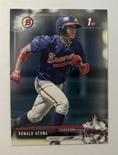 2017 Bowman Baseball Ronald Acuna Jr 1st Prospect Paper Atlanta Braves #BP127