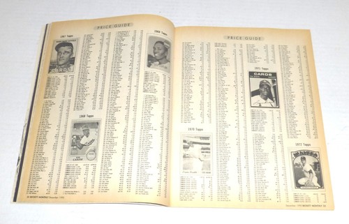 Beckett Baseballkarte Monatsausgabe #69 Dezember 1990 Nolan Ryan Cover LESEN - Bild 6 von 9