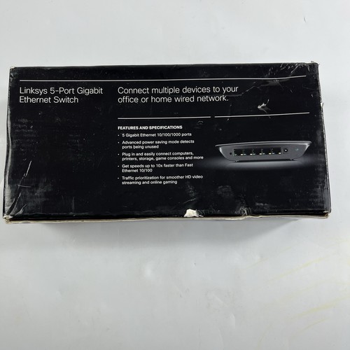 Linksys Cisco SE2500 5-port Ethernet Gigabit Switch With Power Cord - Picture 14 of 14
