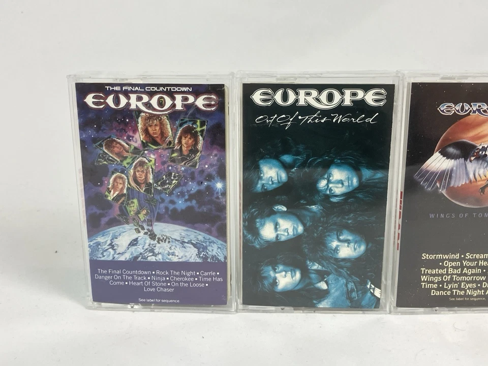 EUROPE Cassette Tape Lot x6 Final Countdown Out WHITE LION Pride Game FIREHOUSE - Image 3 of 4