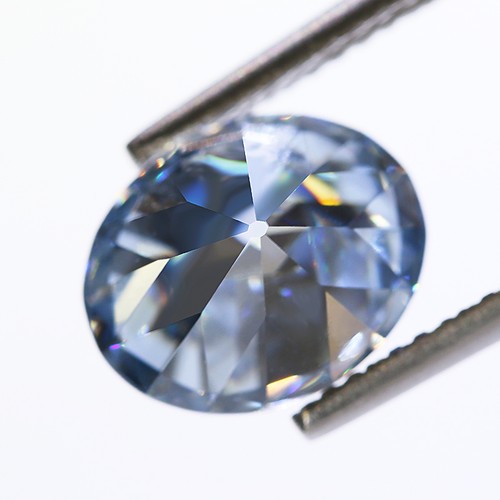 Never Fade European Cut Moissanite Oval Shape Multicolored Loose Stone Pass Test - Picture 10 of 25