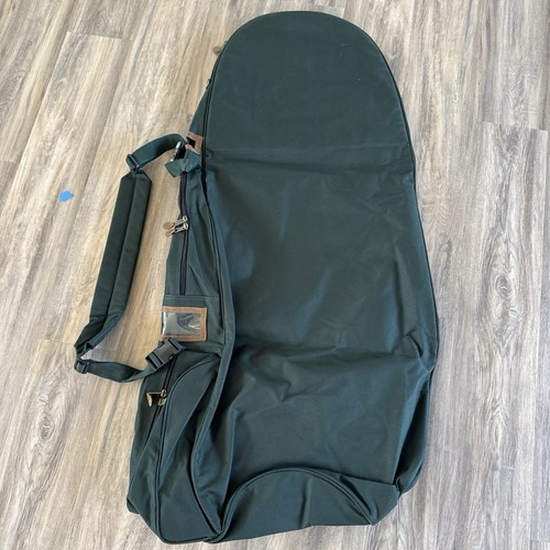 Carmel Classic Golf bag Cover Golf Travel Clubs Strap 20x48 Green Canvas Leather - Picture 5 of 24