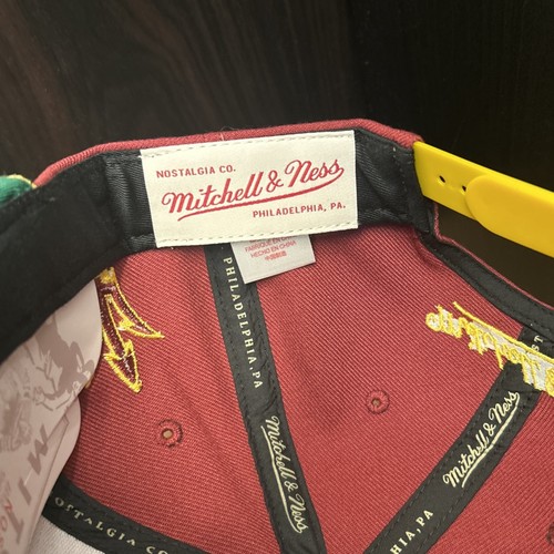 ARIZONA STATE UNIVERSITY SUN DEVILS Mitchell & Ness NCAA Script Snapback Hat NEW - Picture 11 of 11