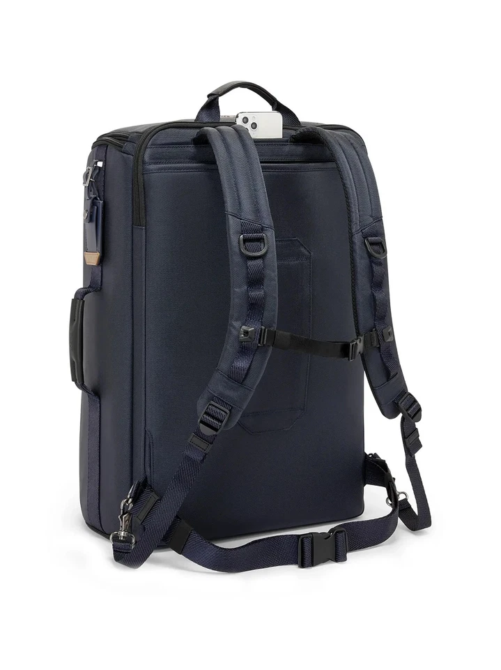 NEW Tumi ALPHA BRAVO ENDURANCE 22.0” Backpack Carry On - Navy Blue & Khaki - Image 4 of 4