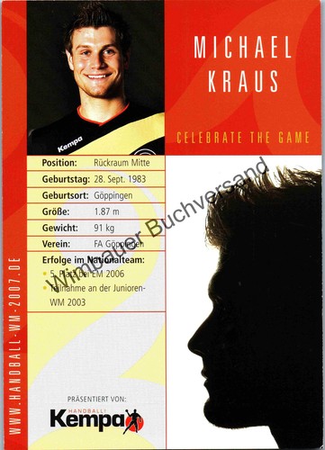 Original Autogramm Michael Kraus Handball Nationalmannschaft /// Autogramm Autog - Bild 2 von 2