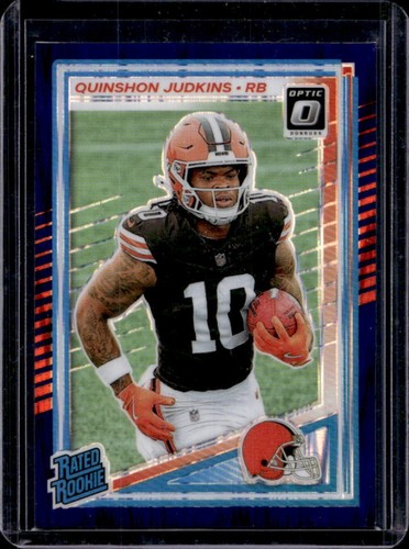 2025 Panini Donruss Optic Quinshon Judkins Rated Rookie Purple Shock Prizm #252