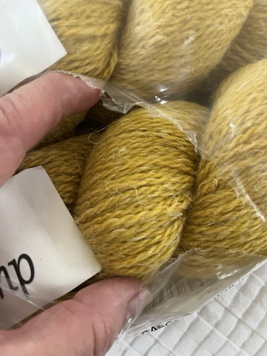Cascade Yarns ECO+ HEMP Yarn Ceylon Yellow #018 4 Skeins Peruvian Wool Hemp - Picture 2 of 5