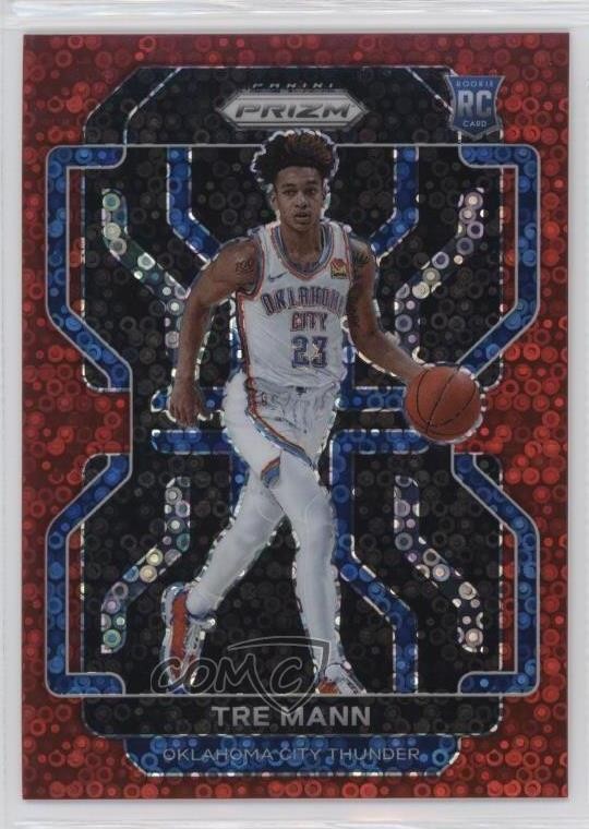 2021-22 Panini Prizm Fast Break Red Prizm 71/100 Tre Mann #274 0x6p