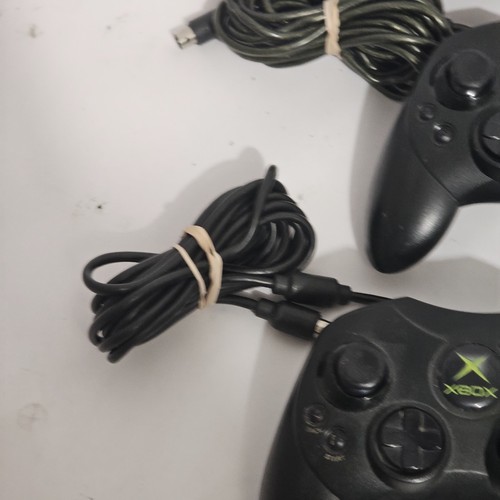 Microsoft Original XBOX Controller S Schwarz Kabelgebunden X08-69873 2 Stück (Top Zustand) - Bild 3 von 7