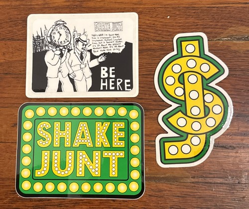 Shake Junt Skateboard Sticker Pack - 3 große - Decals