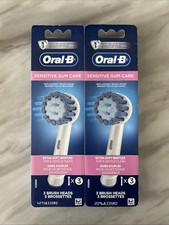 LOT OF 2 Oral-B Sensitive Gum Care Replacement Brush Heads - 2 PACKS New