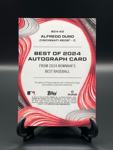 2024 Bowman’s Best #B24-AD Alfredo Duno ‘Best of 2024’ Auto Reds - Picture 2 of 2